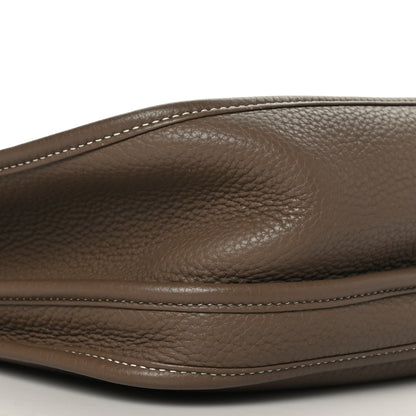 Hermes Taurillon Clemence Evelyne III GM Etoupe 8 of 9