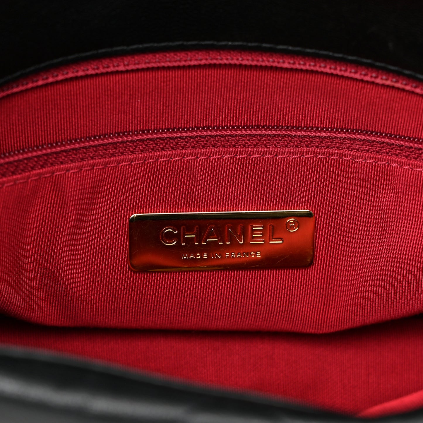 Goatskin Quilted Large Chanel 19 Flap Black