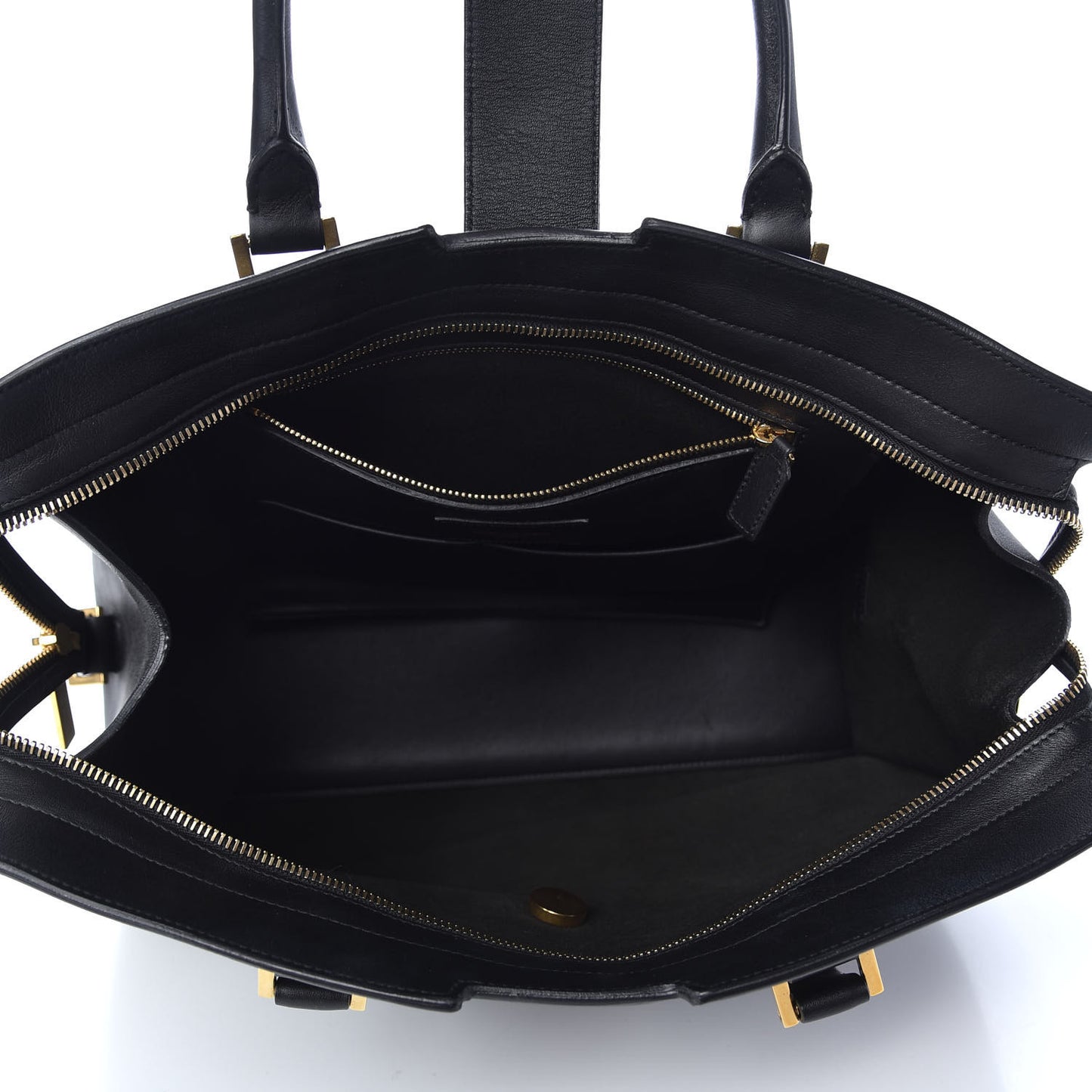 Calfskin Medium Classic Y Cabas Black