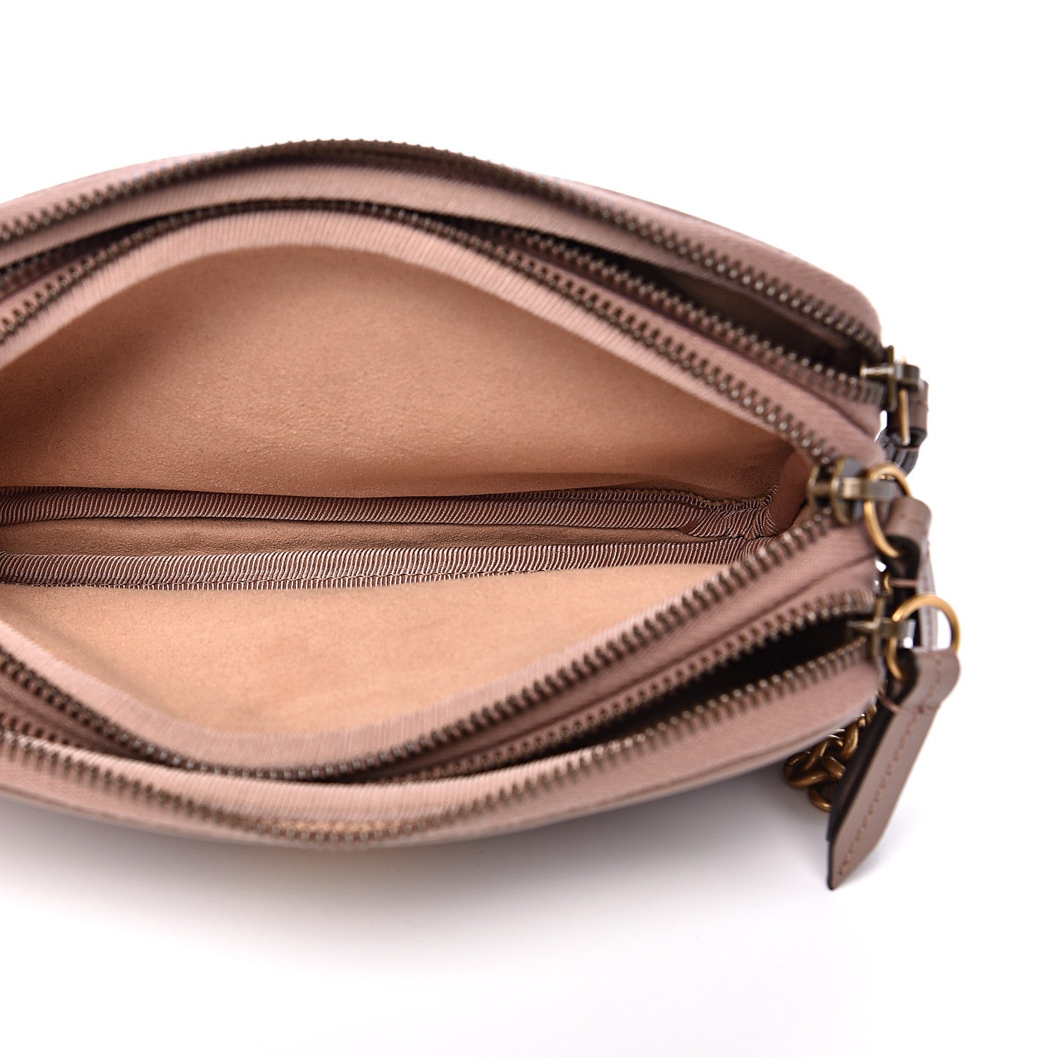 Gucci Calfskin Matelasse Mini GG Marmont Chain Crossbody Bag Porcelain Rose 4 of 12