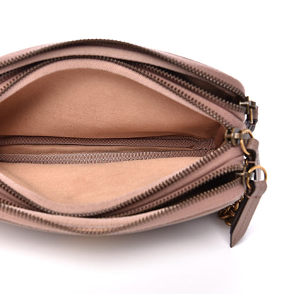 Gucci Calfskin Matelasse Mini GG Marmont Chain Crossbody Bag Porcelain Rose 4 of 12