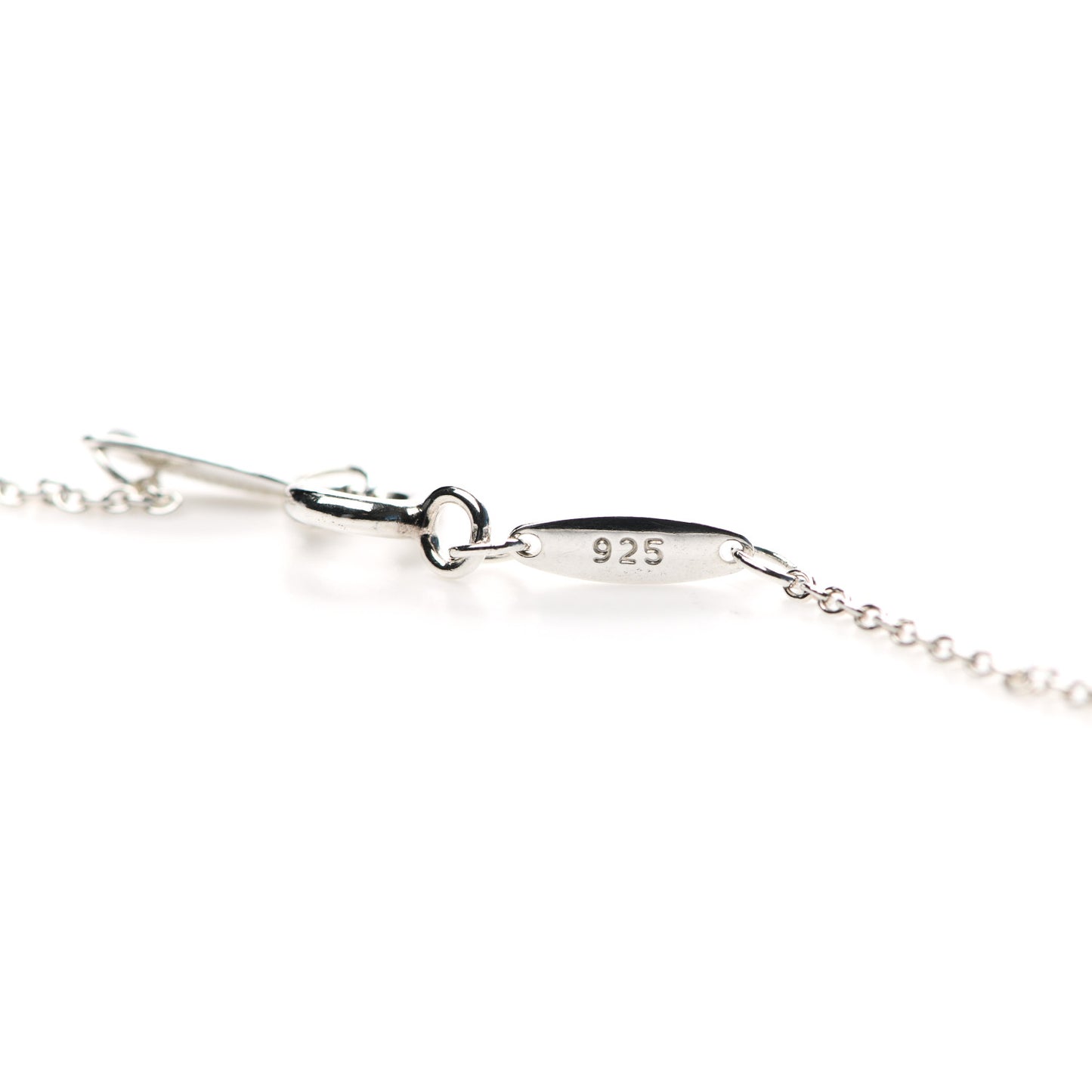 Sterling Silver Diamond .09ct Elsa Peretti Diamonds by the Yard Pendant Necklace