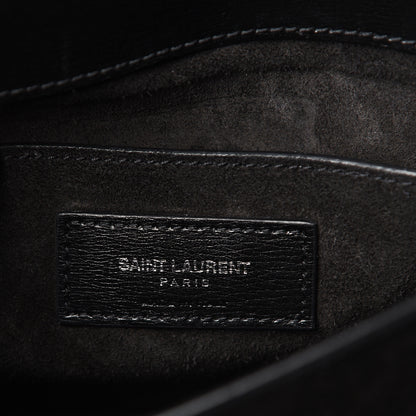 Saint Laurent Calfskin Medium Monogram Sunset Black 5 of 9