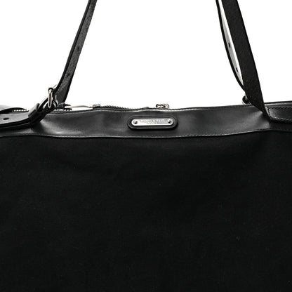 Saint Laurent Canvas Calfskin Embossed Large Convertible ID Bag Black 7 of 11