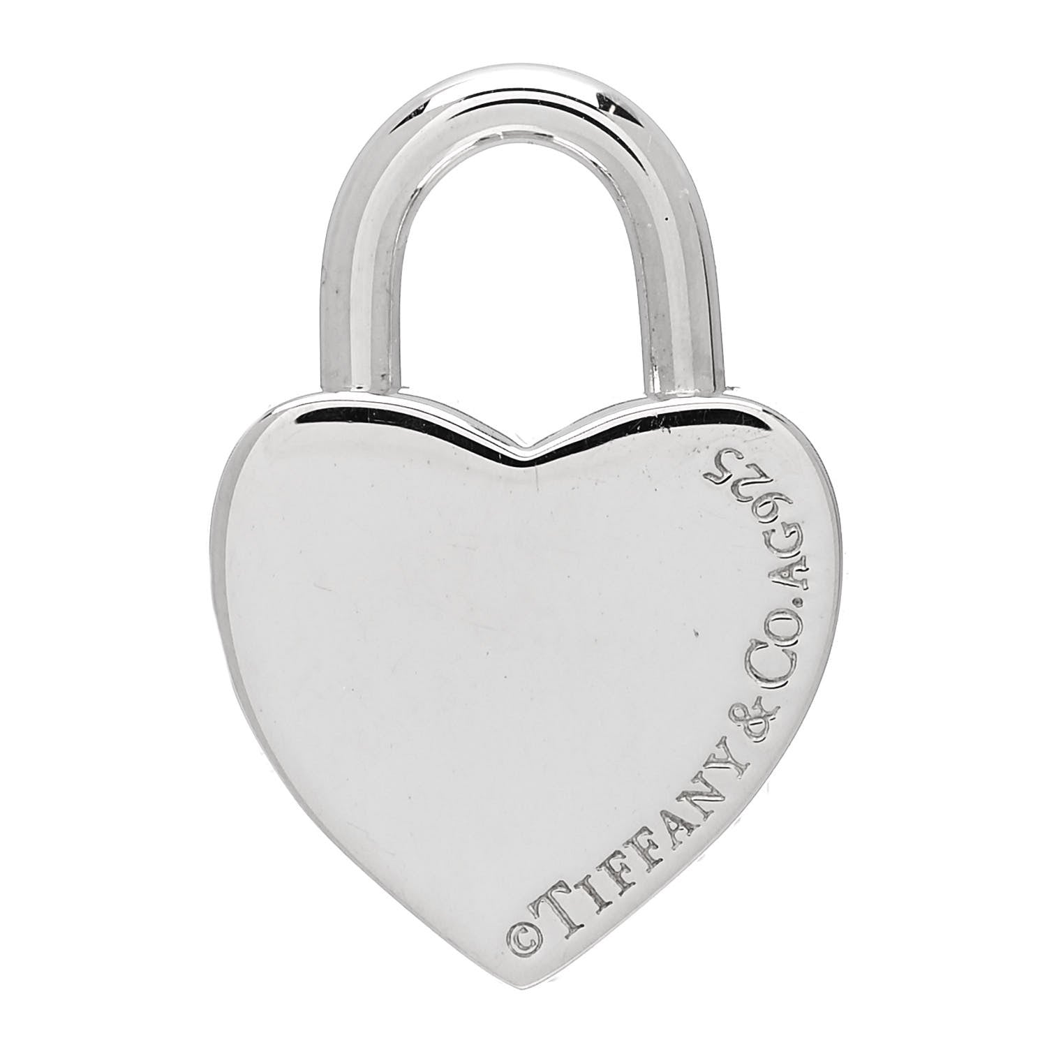 Tiffany Sterling Silver Return to Tiffany Heart Lock Pendant 3 of 4