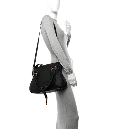 Chloe Calfskin Medium Marcie Satchel Black 2 of 10