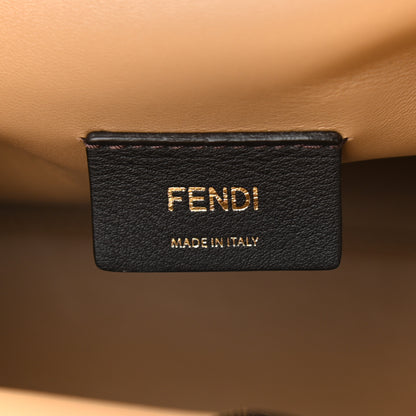 Fendi Flannel Karligraphy Embroidered Medium Fendi First Camel 6 of 9