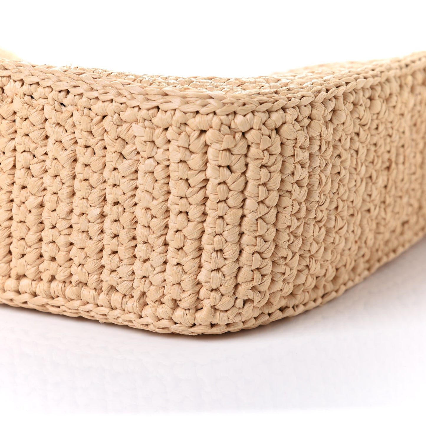Yarn Raffia Effect Crochet Re-Edition 2005 Shoulder Bag Naturale