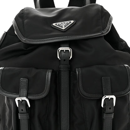 Prada Tessuto Nylon Vitello Backpack Black 9 of 11