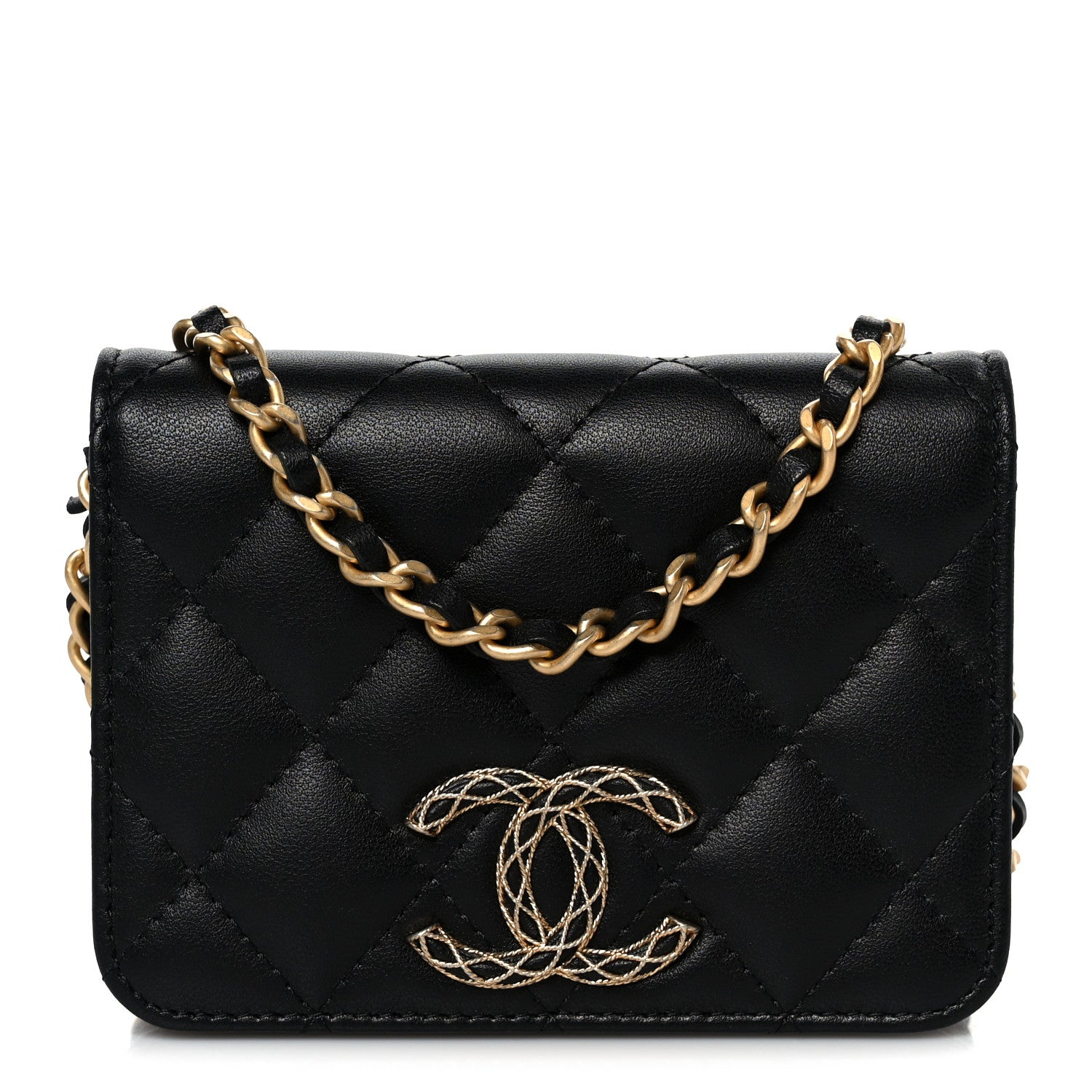 Chanel Lambskin Quilted Mini CC Flap Black 1 of 12