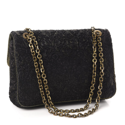 Judith Leiber Calf Hair Embroidered Shoulder Bag Black 3 of 10