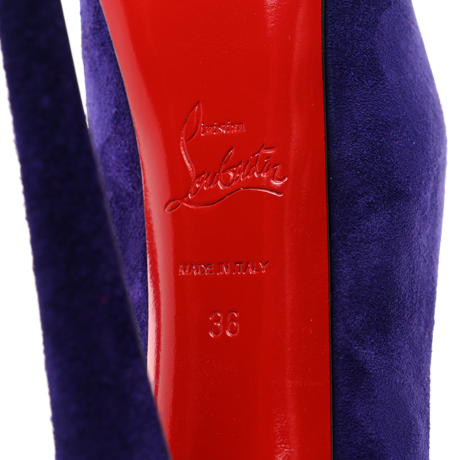 Christian Louboutin Suede Daffodile 160 Pumps 36 Violet 7 of 8