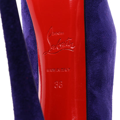 Christian Louboutin Suede Daffodile 160 Pumps 36 Violet 7 of 8