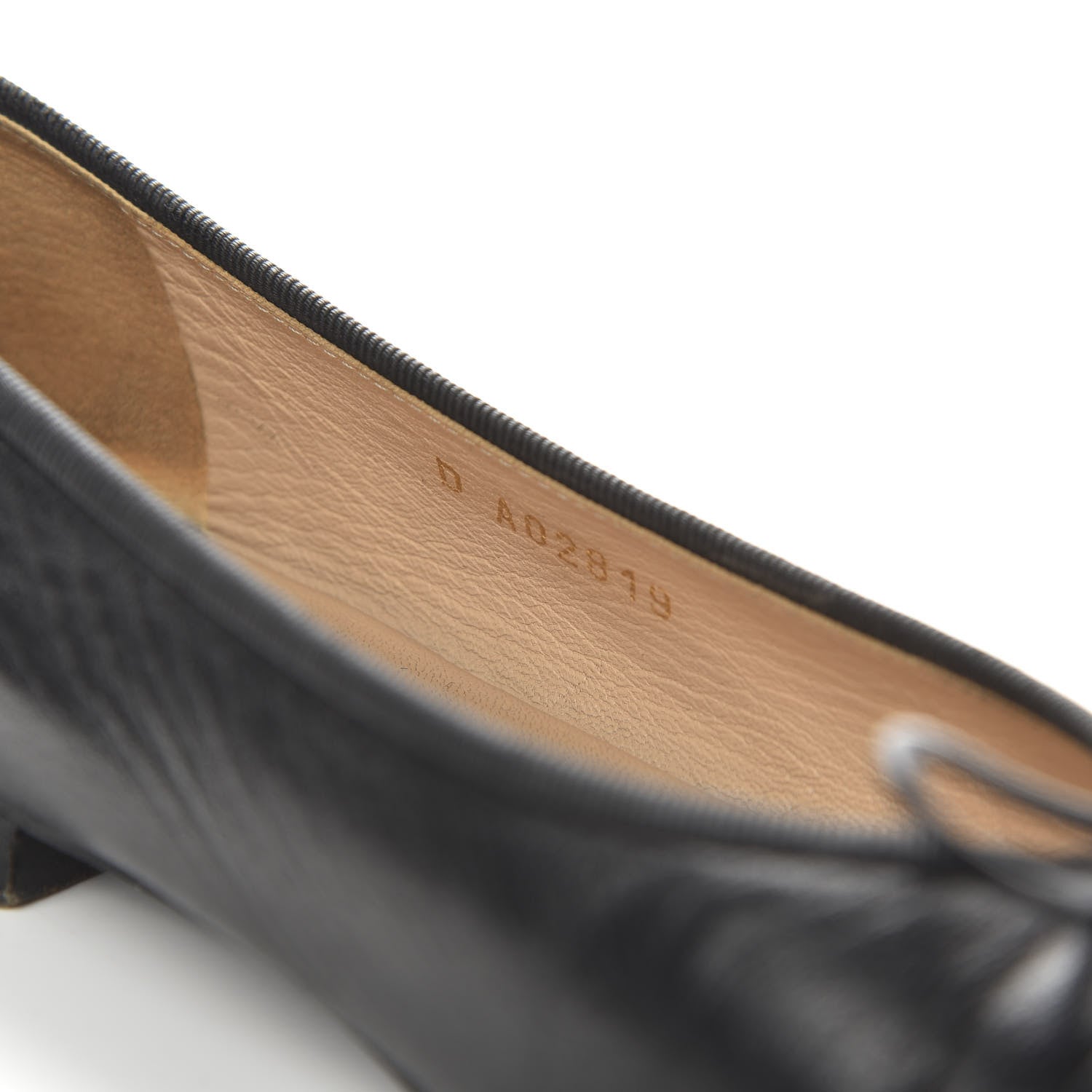 Chanel Lambskin Patent Cap Toe Ballerina Flats 37.5 Black 9 of 11