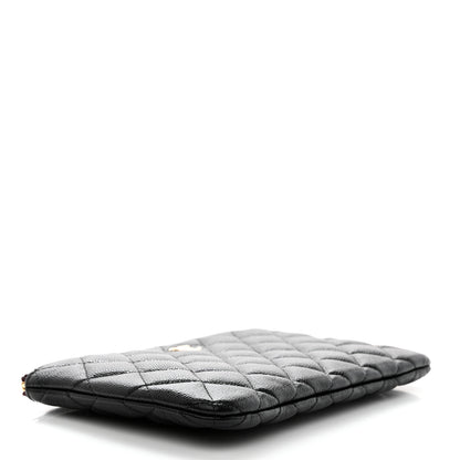Chanel Caviar Quilted Cosmetic Case Black 4 of 8