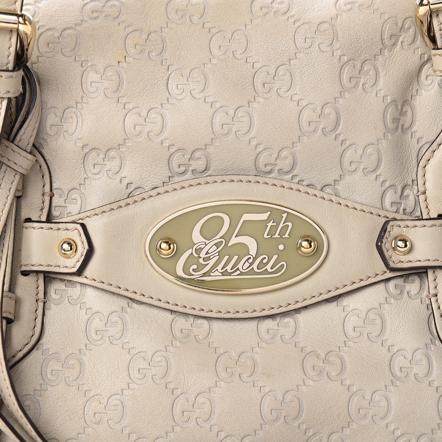 Guccissima 85th Anniversary Large Boston White