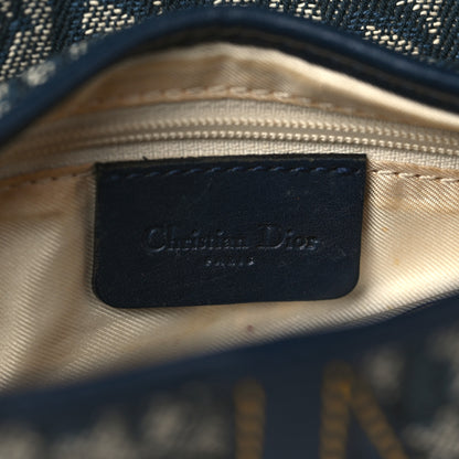Christian Dior Monogram Saddle Bag Blue 6 of 10