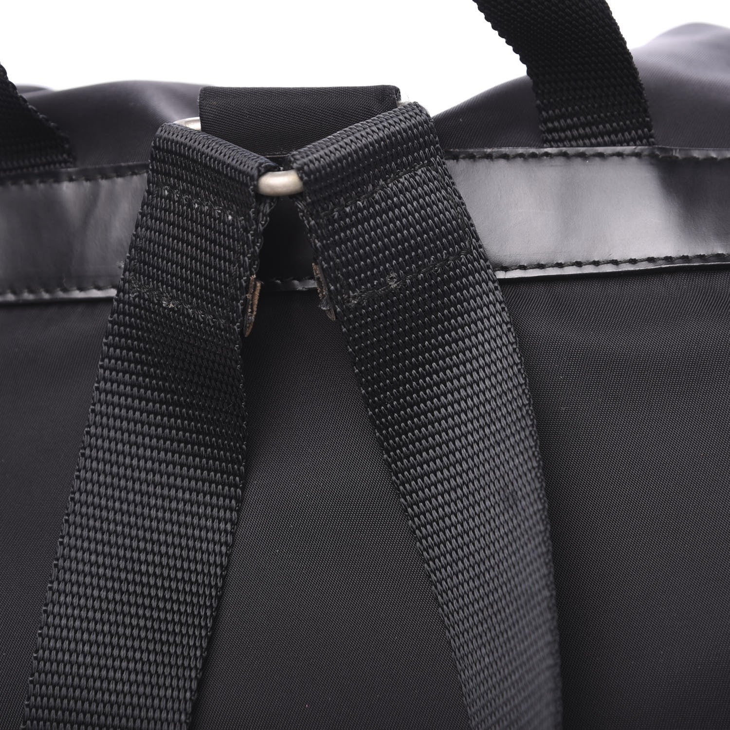 Prada Nylon Vela Medium Backpack Black 8 of 10