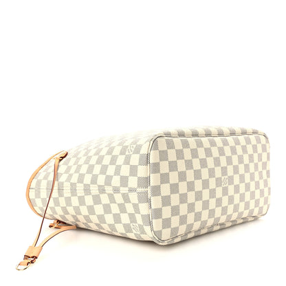 Louis Vuitton Damier Azur Neo Neverfull MM Rose Ballerine 10 of 11
