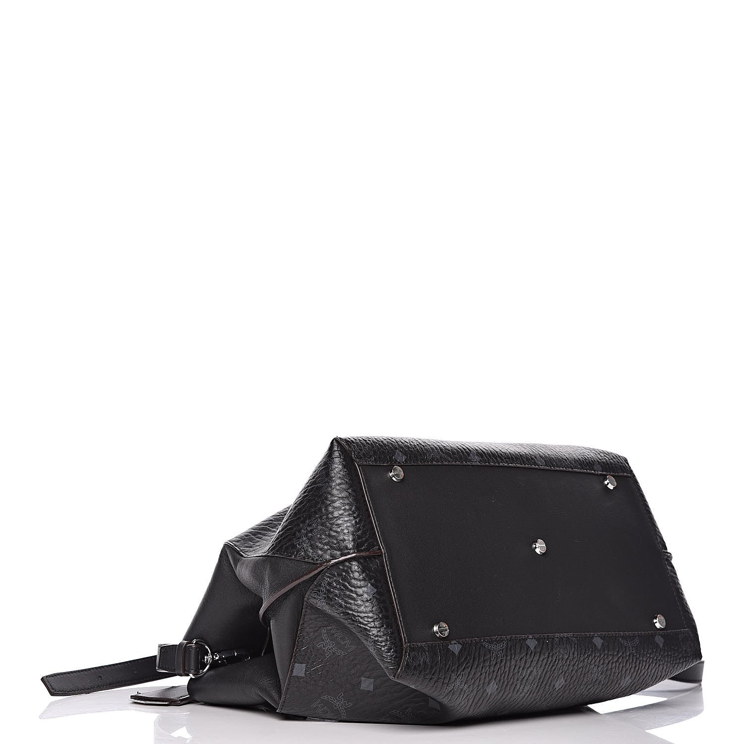 MCM Visetos Large Tote Black 5 of 17