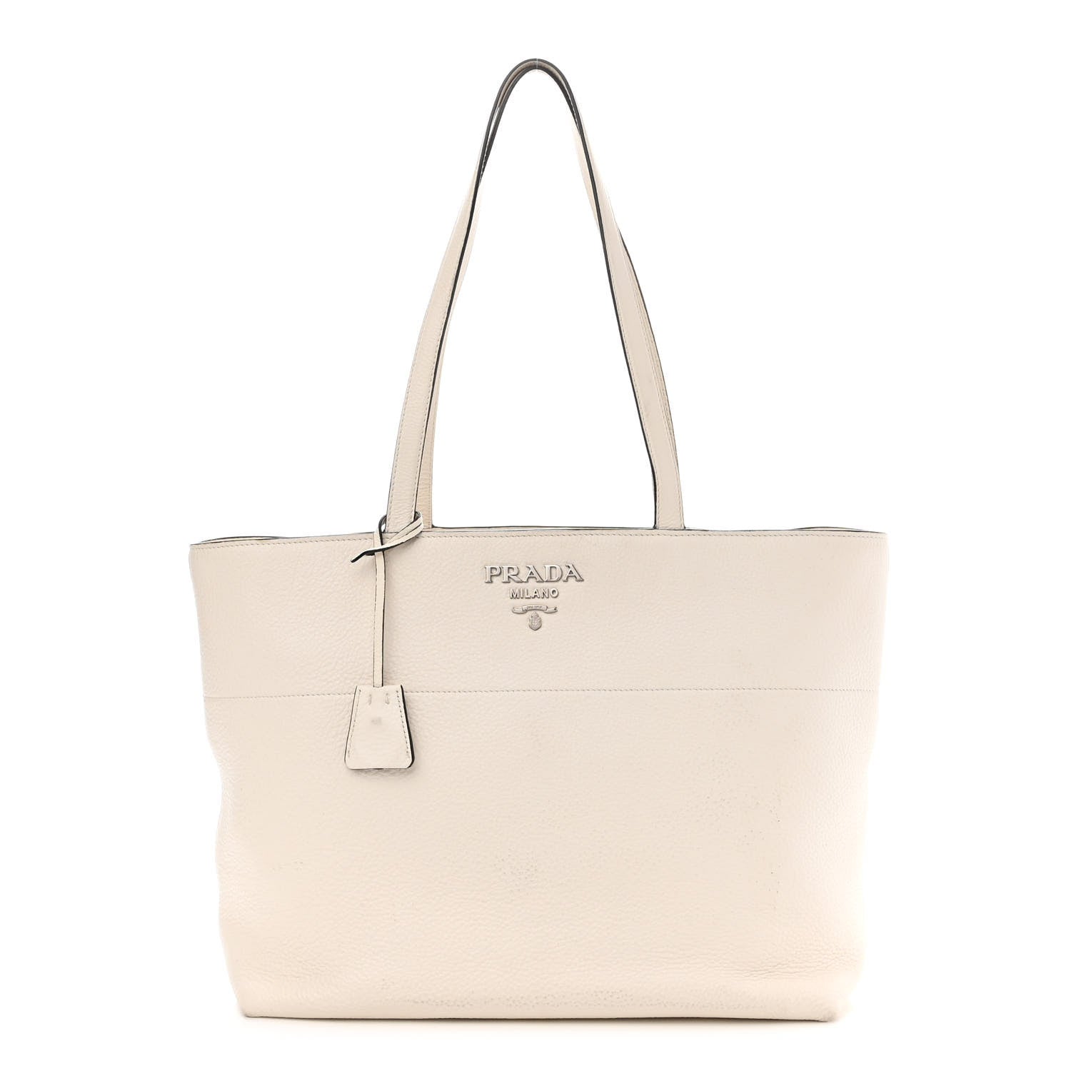Prada Vitello Phenix Shopping Tote White 1 of 10
