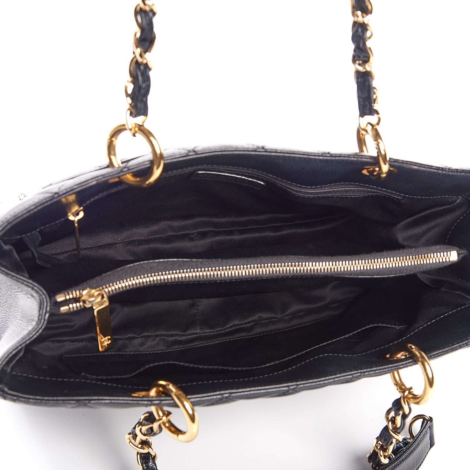 Chanel Caviar Quilted Grand Shopping Tote GST Black 5 of 7