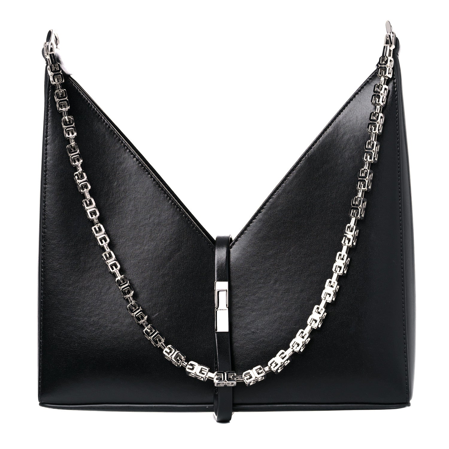 Givenchy Box Calfskin Small Cut Out Shoulder Bag Black 2 of 12
