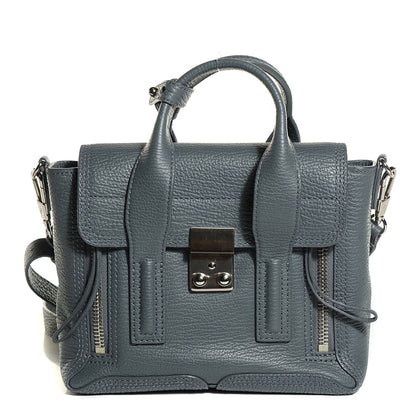 3.1 Phillip Lim 3.1 Textured Calfskin Mini Pashli Satchel Storm 1 of 22