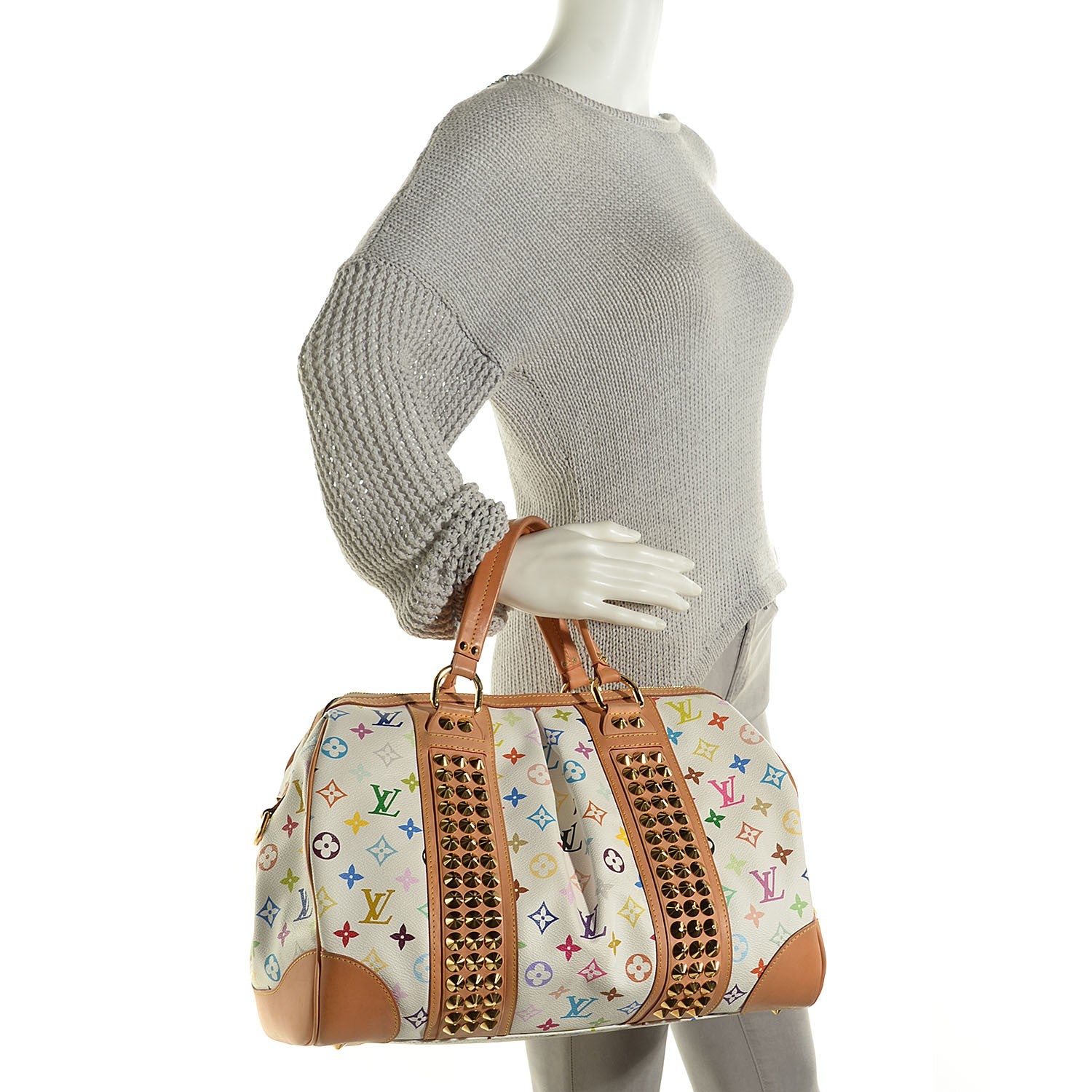 Louis Vuitton Monogram Multicolor Courtney GM White 2 of 7