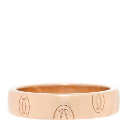 Cartier 18K Pink Gold 4mm Happy Birthday Band Ring 45 3.25 3 of 4