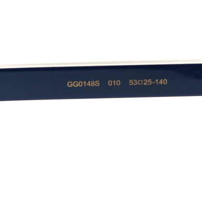 Gucci Acetate Crystal Oversize Sunglasses GG0148S Blue 7 of 7