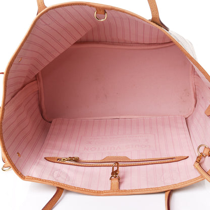 Louis Vuitton Damier Azur Neo Neverfull MM Rose Ballerine 4 of 4