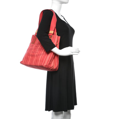 Louis Vuitton Denim Articles de Voyage Cabas Castillan Red 2 of 9