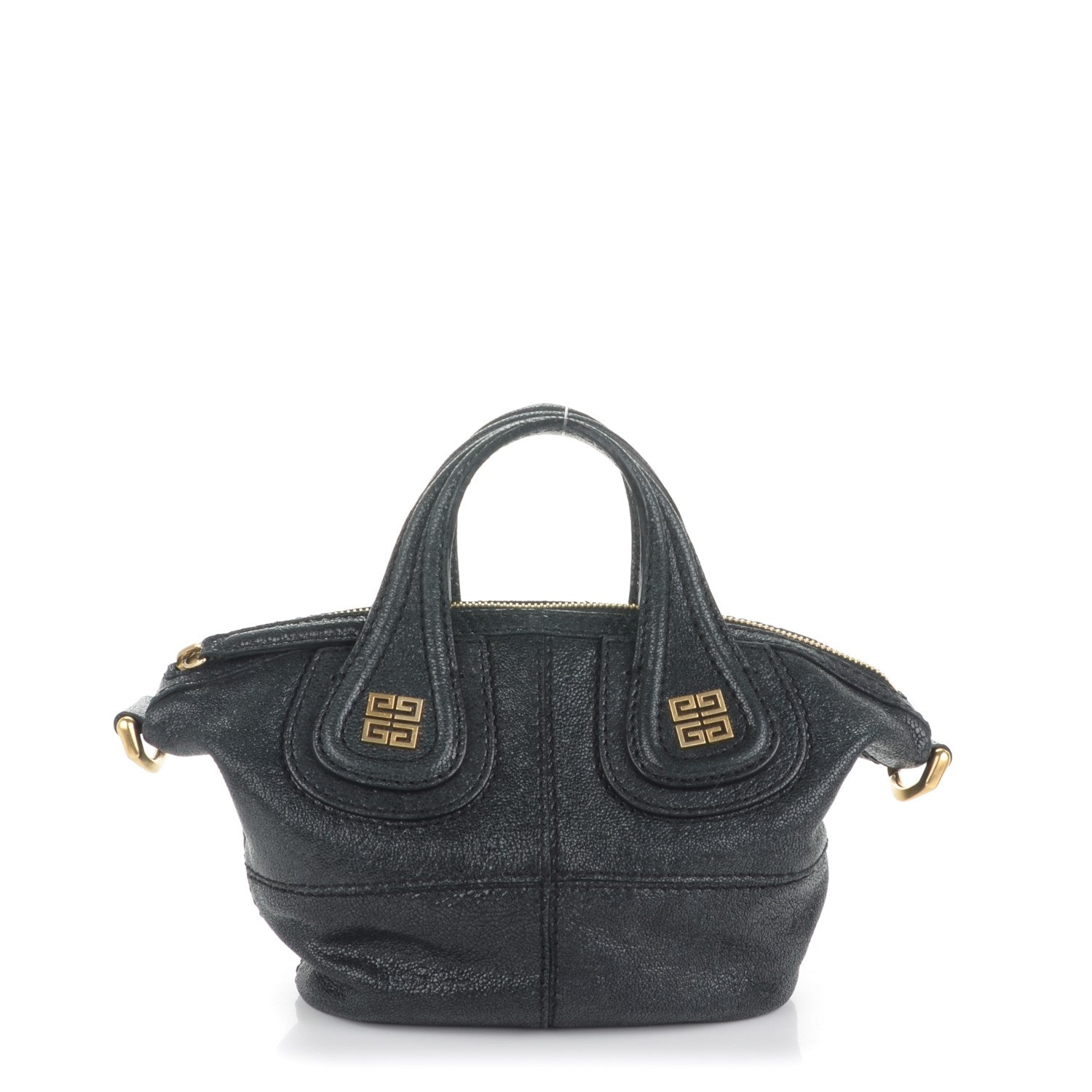 Givenchy Calfskin Stingray Embossed Micro Nightingale Black 1 of 8