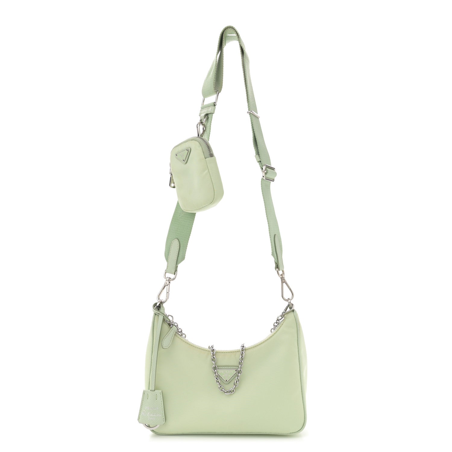 Prada Re-Nylon Saffiano Re-Edition 2005 Shoulder Bag Acqua 1 of 15