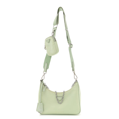 Prada Re-Nylon Saffiano Re-Edition 2005 Shoulder Bag Acqua 1 of 15