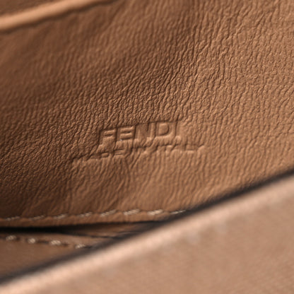 Fendi Canvas Vitello King FF Multicolor Embroidered Nano Baguette Charm Multicolor Cuoio 5 of 12