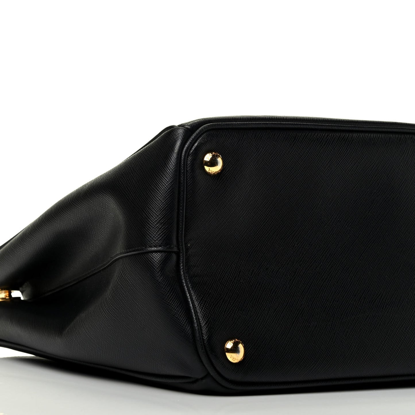 Saffiano Large Galleria Double Zip Tote Black