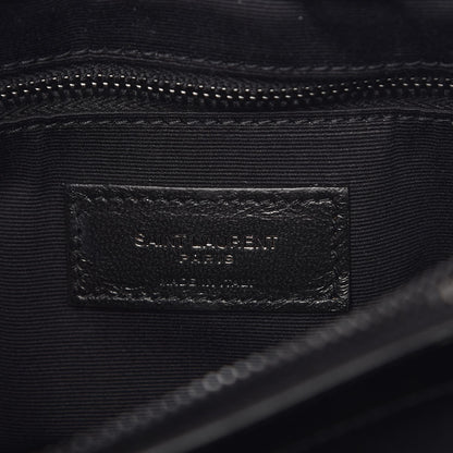 Saint Laurent Calfskin Y Quilted Monogram Medium Loulou Chain Satchel Black 6 of 10