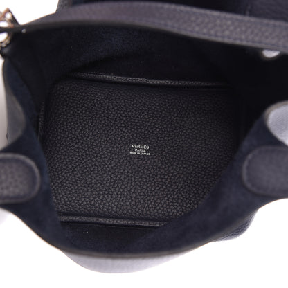 Hermes Taurillon Clemence Picotin Lock 18 PM Bleu Abysse 5 of 11