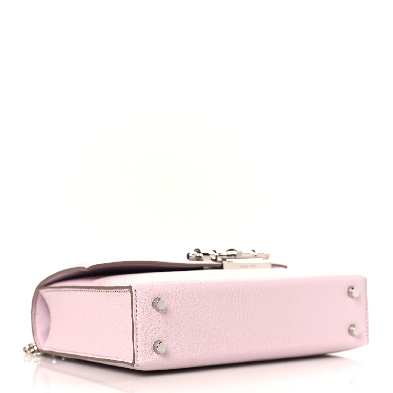 Hermes Chevre Chamkila Mini Verrou Chaine Bag Mauve Pale 4 of 10
