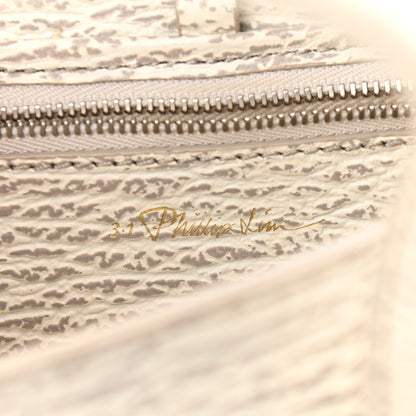 3.1 Phillip Lim Shark Embossed Textured Calfskin Mini Pashli Satchel Ivory Dove 8 of 12