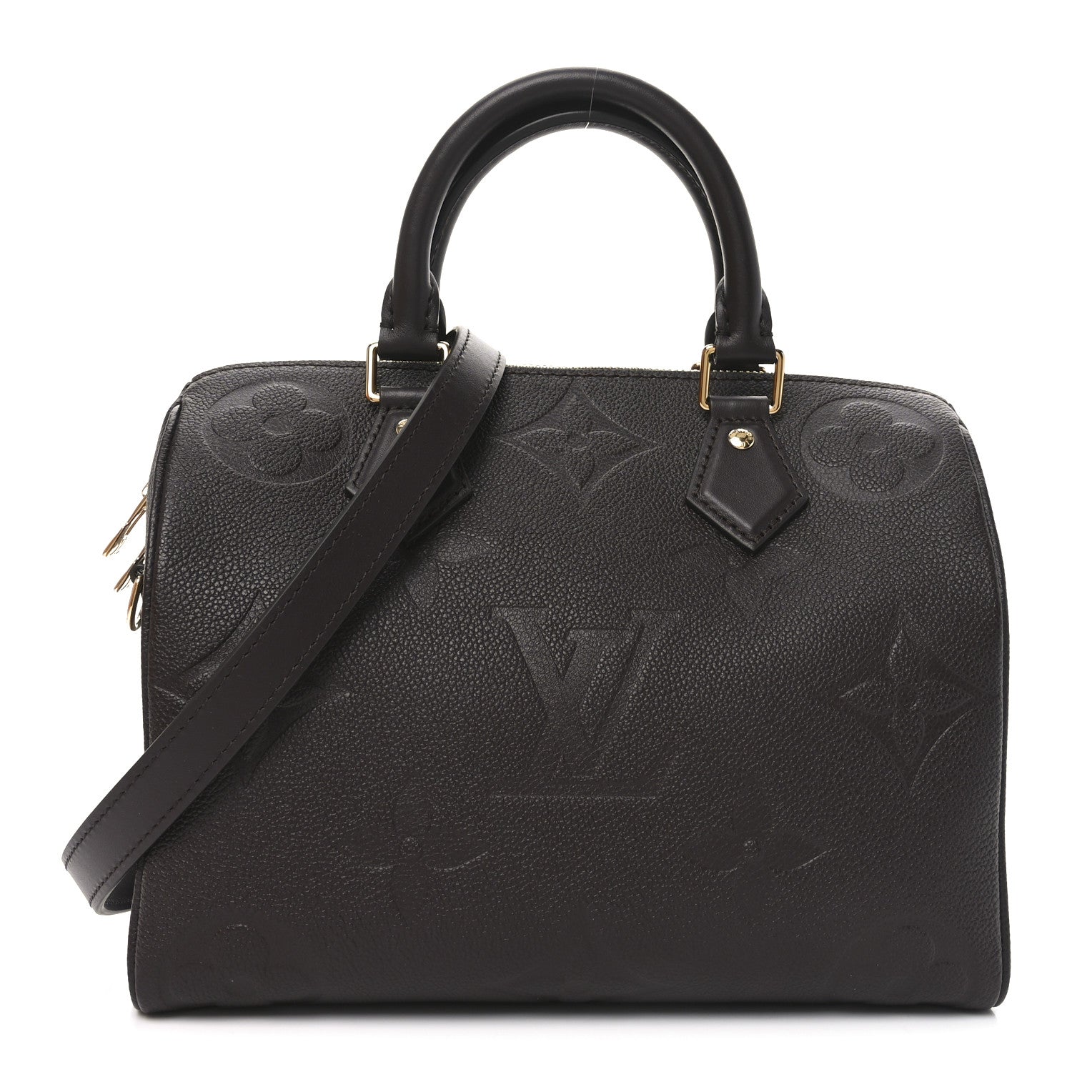 Louis Vuitton Empreinte Monogram Giant Speedy Bandouliere 25 Chocolate 1 of 10