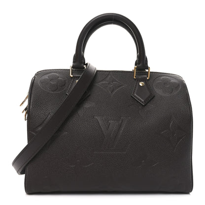 Louis Vuitton Empreinte Monogram Giant Speedy Bandouliere 25 Chocolate 1 of 10