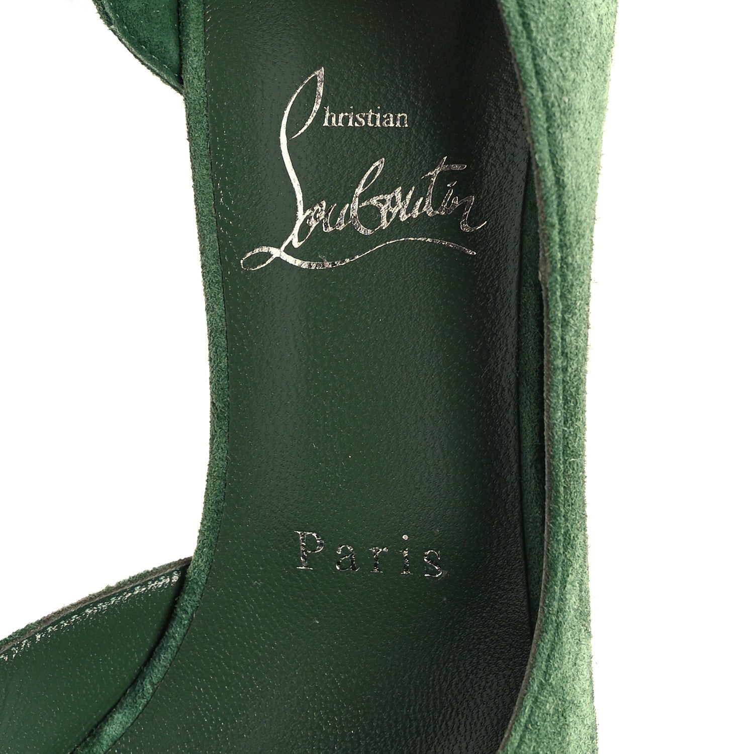 Christian Louboutin Veau Velours Iriza 100 Pumps 40 Fan Fan 7 of 7