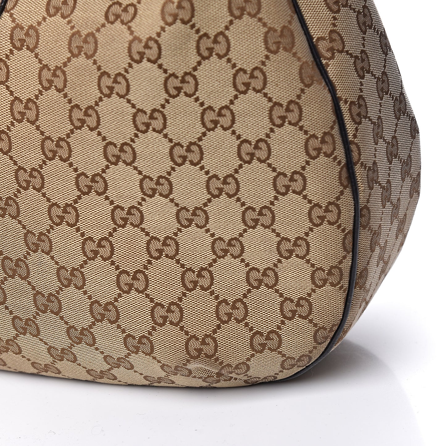 Monogram Large New Ladies Web Hobo Dark Brown