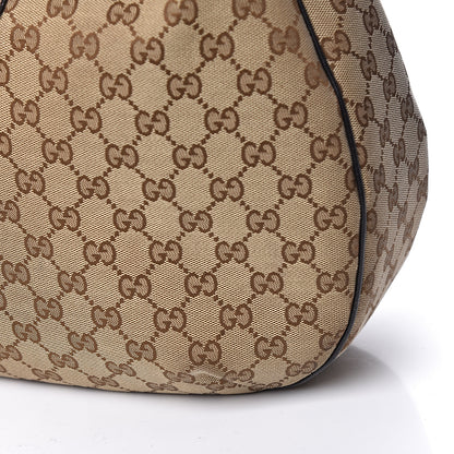 Gucci Monogram Large New Ladies Web Hobo Dark Brown 17 of 18