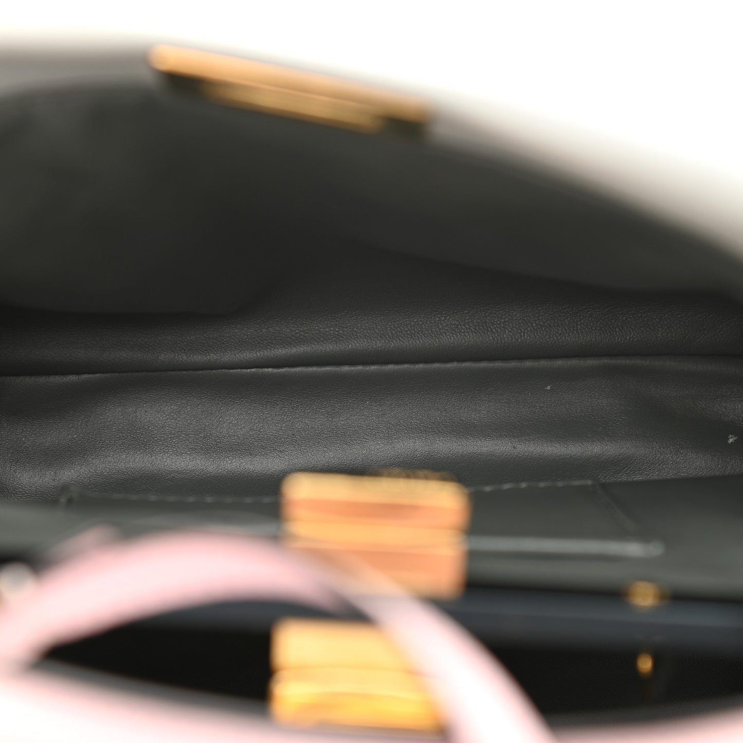 Nappa Colorblock Mini Peekaboo Iconic Satchel Grigio Perla Peonia Alga