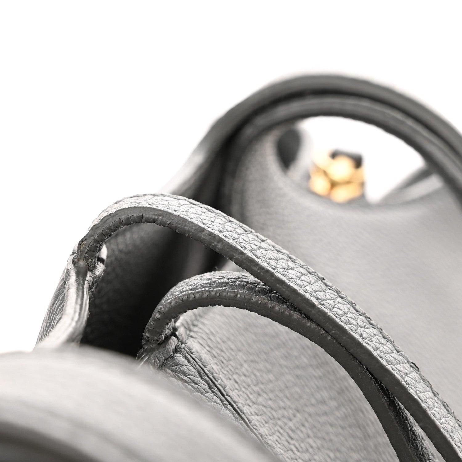 Celine Baby Grained Calfskin Medium Tri-Fold Bag Grey 15 of 15