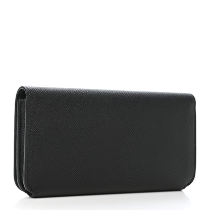 Balenciaga Grained Calfskin BB Thin Money Wallet Black 3 of 7